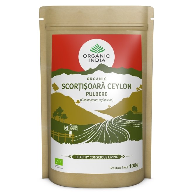 Scortisoara Ceylon Pulbere bio, Organic India, 100g
