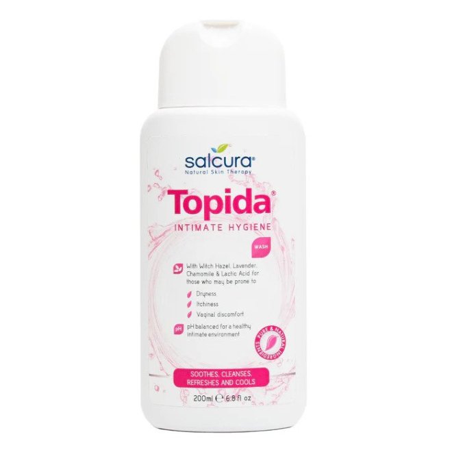 Gel igiena intima Topida, pentru disconfort vaginal, reglare pH, Salcura, 200ml