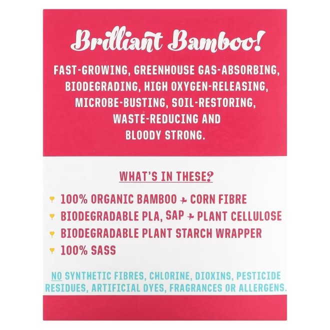 Absorbante normale de zi cu aripioare din bambus, 3 pic, Flo, 16 buc