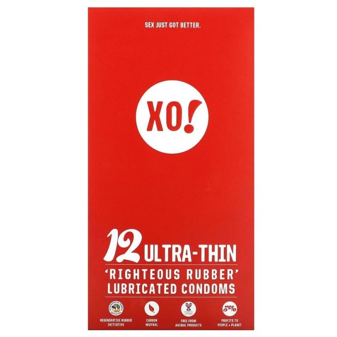 Prezervative din latex natural 100%, Ultra-thin, XO!, Flo, 12 buc