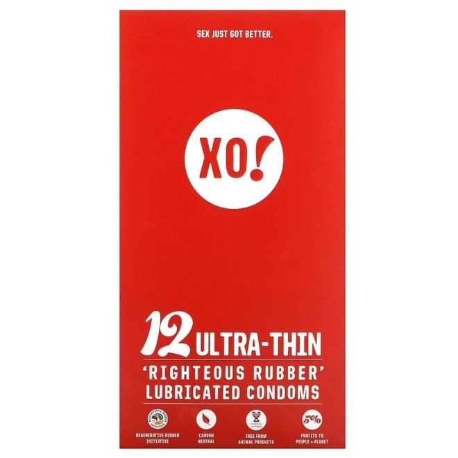 Oferta - Prezervative din latex natural 100%, Ultra-thin, XO!, Flo, 12 buc