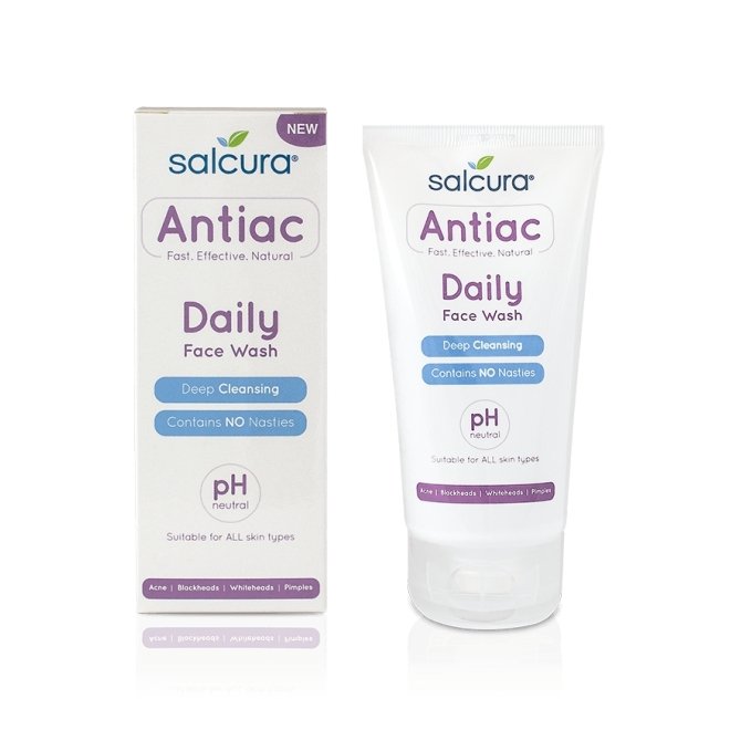 Oferta - Gel de curatare  Antiac pt. tenul cu acnee, cosuri, puncte albe sau negre, toate tipurile de ten, Salcura, 150 ml