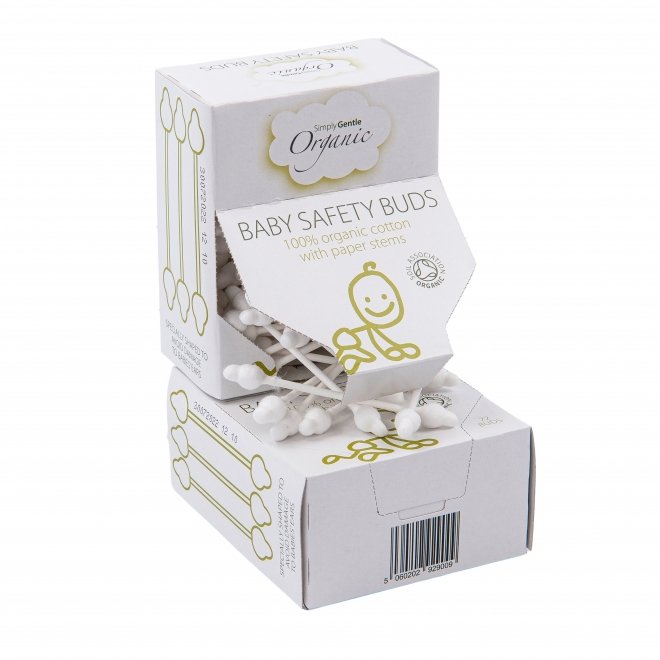 Betisoare de urechi pentru bebelusi din bumbac organic, Macdonald and Taylor, 72 buc