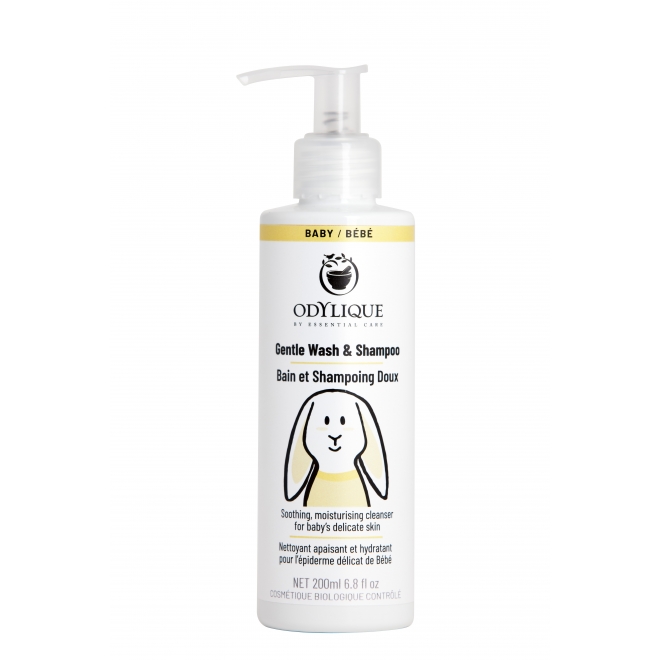 Sampon si gel dus cu ulei de masline, musetel si aloe vera, pt copii si bebelusi, Odylique 200ml