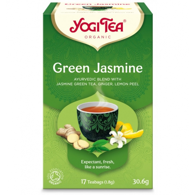 Ceai Bio Yogi Tea - Verde cu Iasomie, 30 g