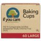 Hartie de copt briose nealbita, fara clor, compostabila, LARGE, If You Care, 60 buc